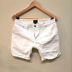 Women's White Denim Shorts